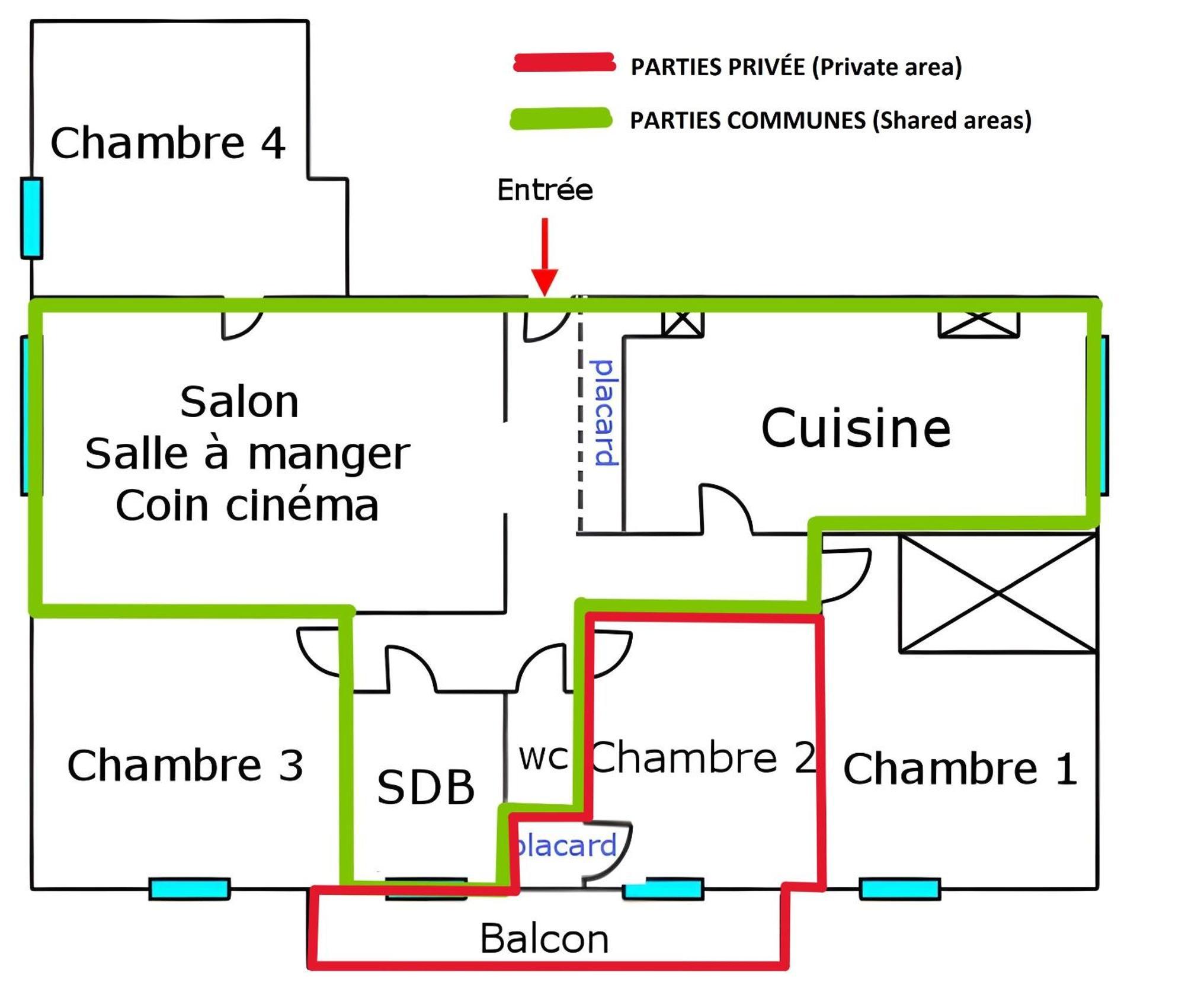 Chambre En Colocation Fille, Proche Mer, Climatisation Toulon Szoba fotó
