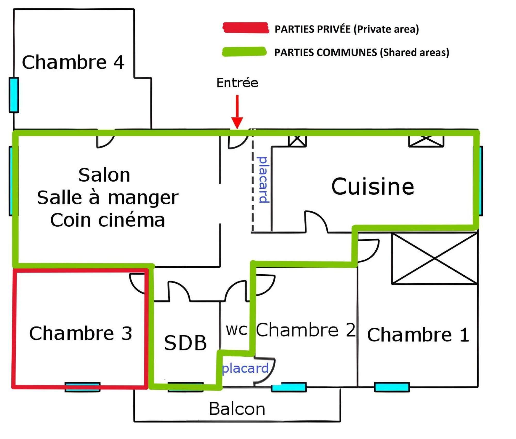 Chambre En Colocation Fille, Proche Mer, Climatisation Toulon Szoba fotó