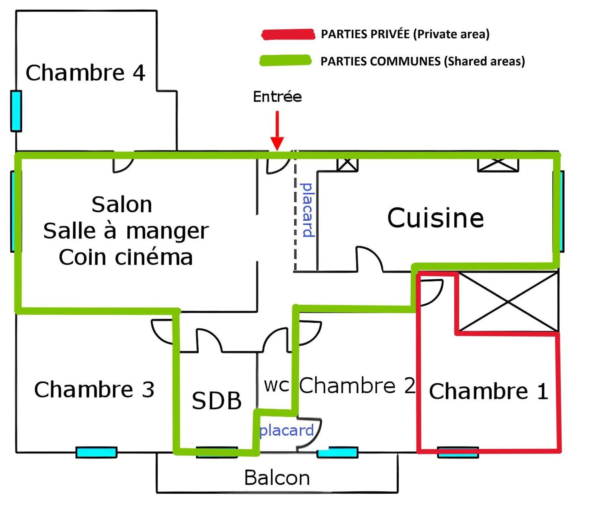 Chambre En Colocation Fille, Proche Mer, Climatisation Toulon Szoba fotó